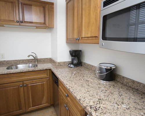 A well equipped kitchen.