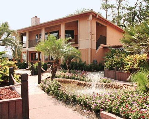 Pathway to a unit at Bryan's Spanish Cove.