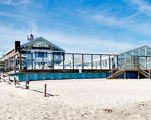 Exterior view of The Ocean Club on Smuggler's Beach.