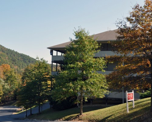 Mountain surrounded view at Massanutten's Shenandoah Villas