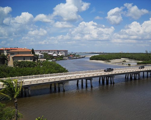A bridge leading to the Bonita Resort And Club.