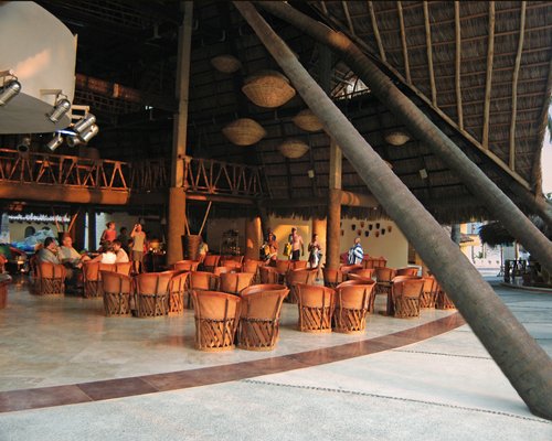 A large lounge area at Hotel Las Palmas Beach Resort.