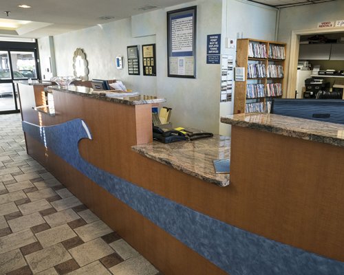 Resort reception area.