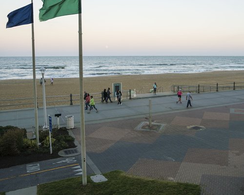 Beach view of the ocean.