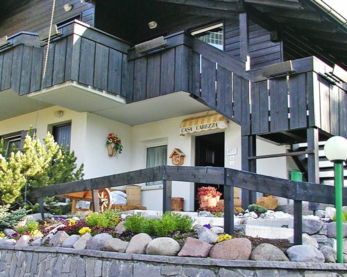 Scenic exterior view of a unit with balcony at Casa Carezza.