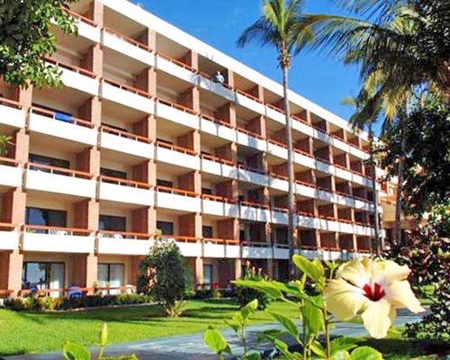 An exterior view of multi story units.