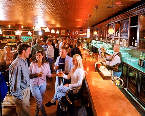 An indoor bar at the Village Square At Copper Mountain Resort.