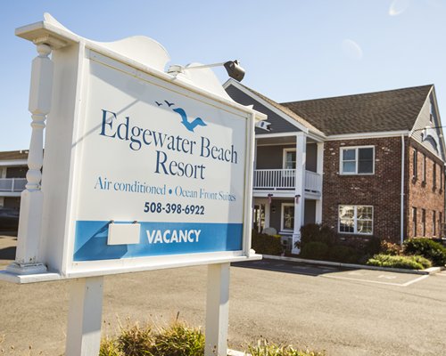 Signboard of The Edgewater Beach Resort.