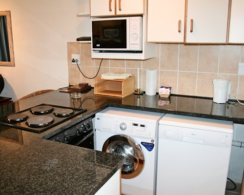 A well equipped kitchen.