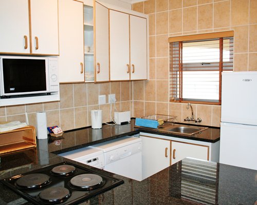 A well equipped kitchen.