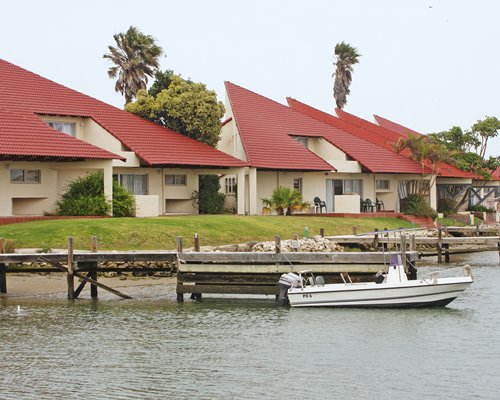 A marina alongside the multi units resort.