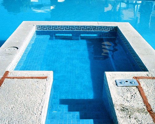 An outdoor hot tub.