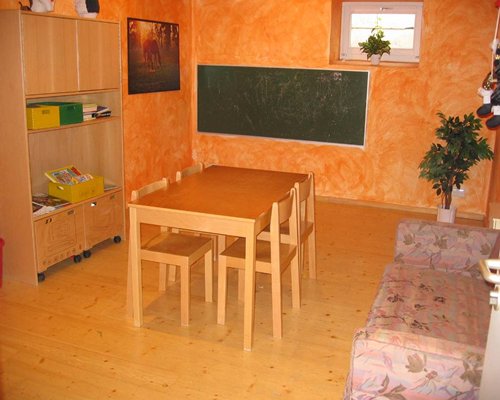 A well furnished living room and dining area.