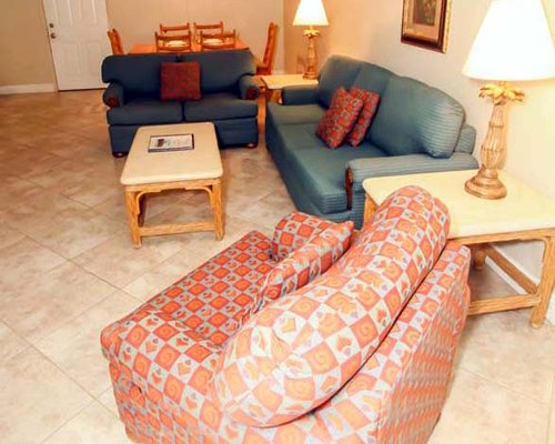 A well furnished living room.