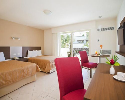Luxury Bedroom with 2 Queen size beds at Golden Shores & Crown Paradise Club Puerto Vallarta
