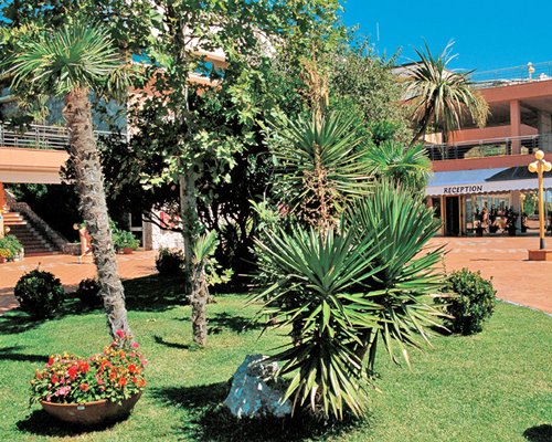 A scenic view of resort units.