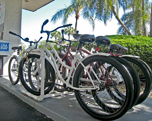 View of bikes at Four Winds of Longboat Key.