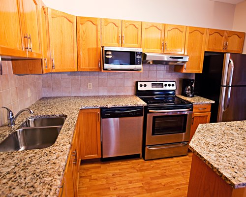 A well equipped kitchen.