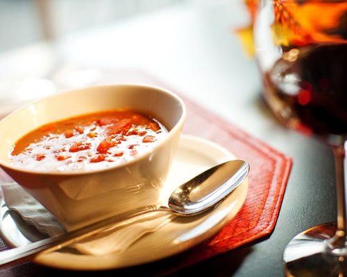 A food item on the table.