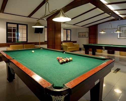 A well furnished large lounge area at the resort.