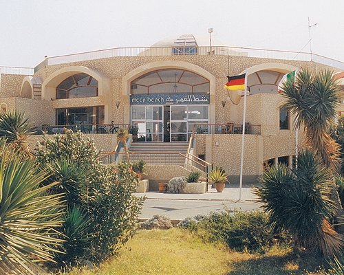Exterior view and entrance of Moon Beach Club.