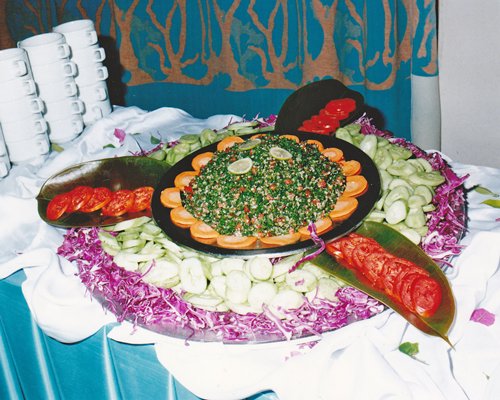 A buffet at the Moon Beach Club.