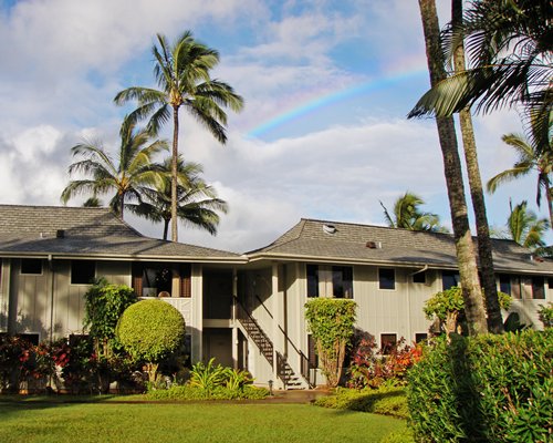 A scenic view of resort units.