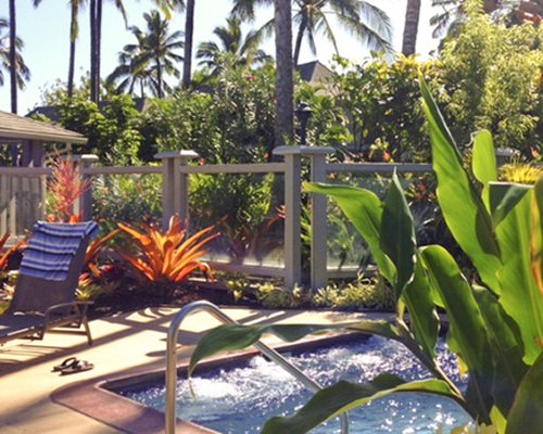 An outdoor hot tub.