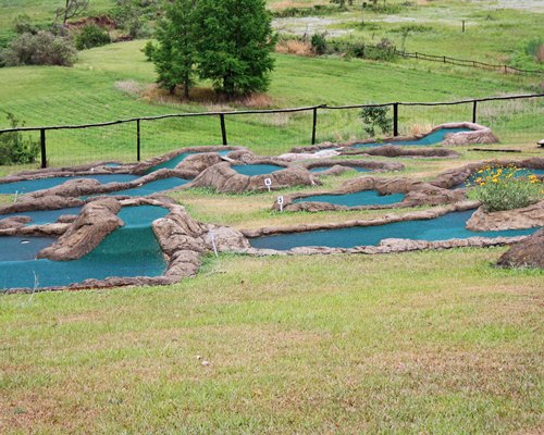 Putt putt golf course.