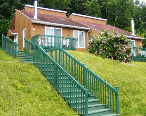 Scenic stairway leading to the resort unit.