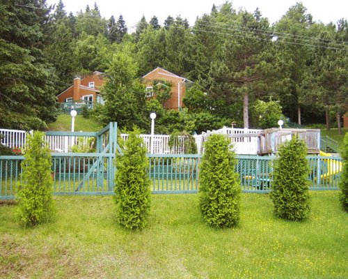 A scenic outdoor picnic area.