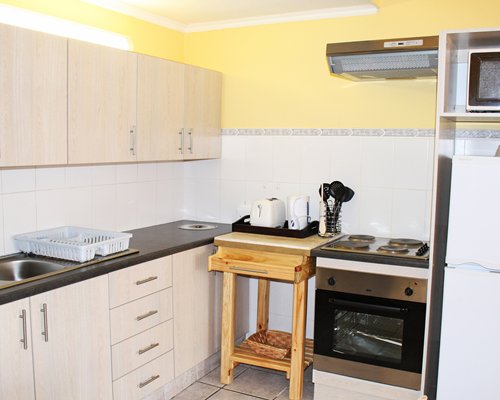 A well equipped kitchen.