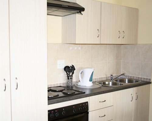 A well equipped kitchen.