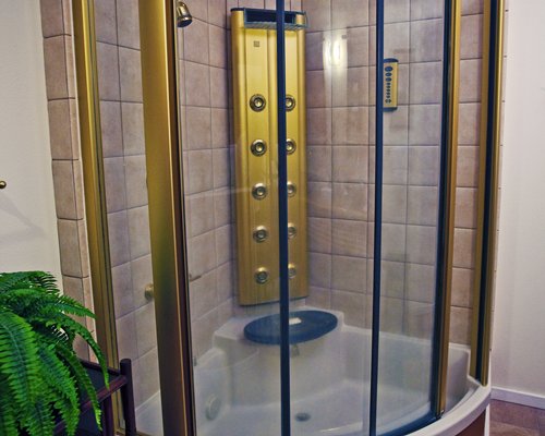 A view of the stall shower.