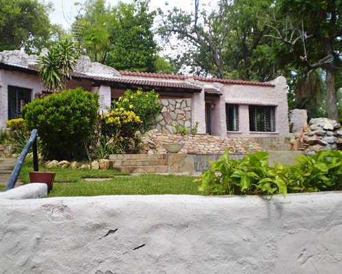 An exterior view of the resort units.