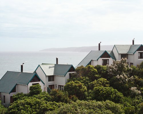 An exterior view of the multiple unit resorts.