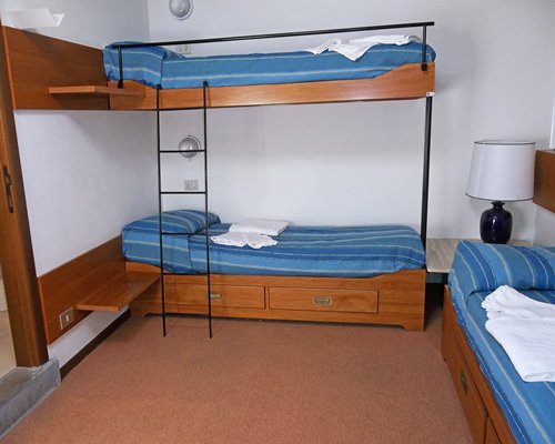 A well furnished bedroom with bunk bed.