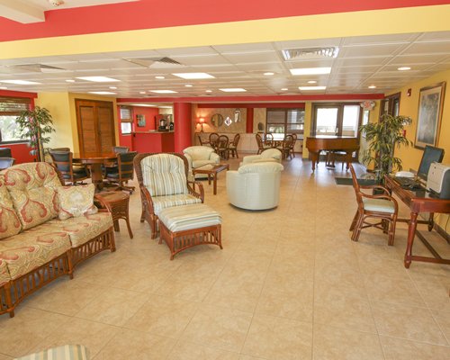 Reception and lounge area at Plantation Beach Club At Indian River Plantation R.