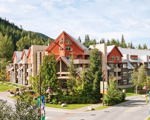 A street view of Lake Placid Lodge.