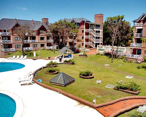 Outdoor swimming pools alongside the resort.