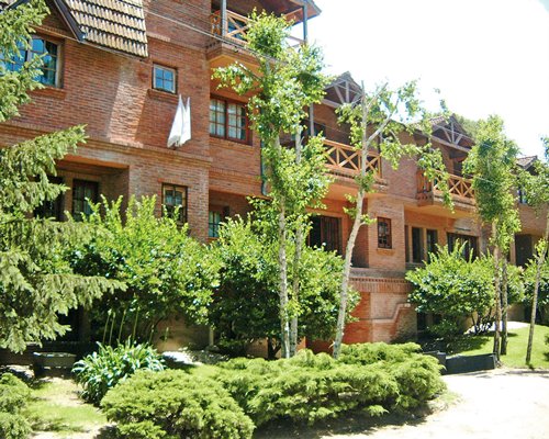 Exterior view of multiple unit balconies at Vacances Dorado.