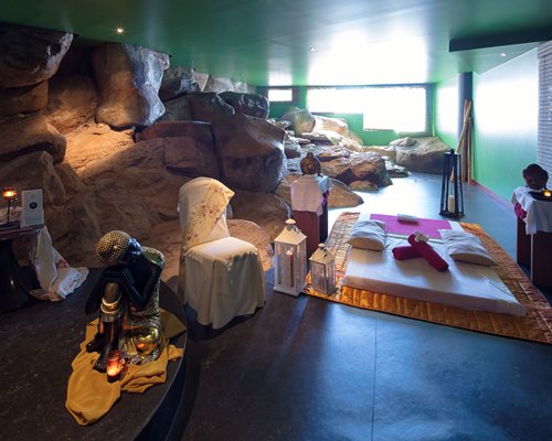 A spa lounge area.
