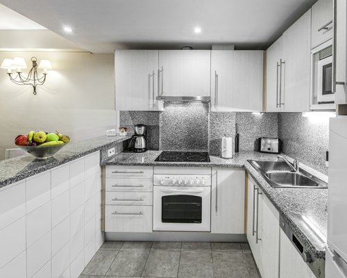 A well equipped kitchen.