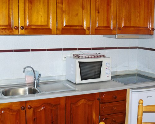 A well equipped kitchen.