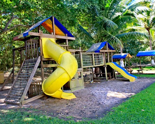 View of kids playscape.