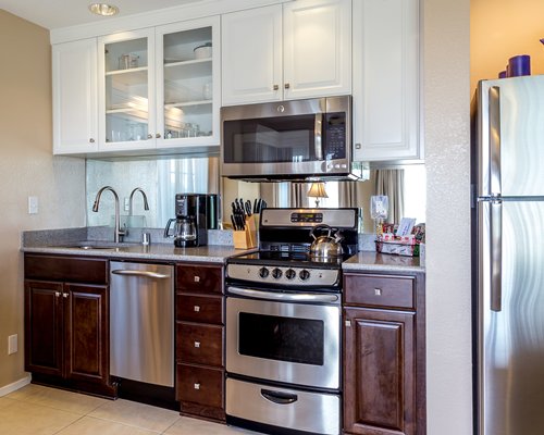 A well equipped kitchen.