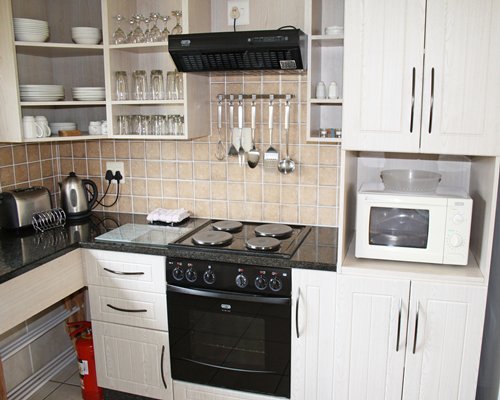 A well equipped kitchen.