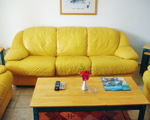 Furnished living room with sofa.
