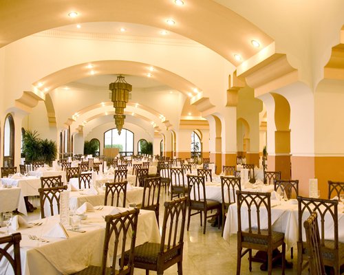 Indoor restaurant at Domina Coral Bay Resort & Casino.