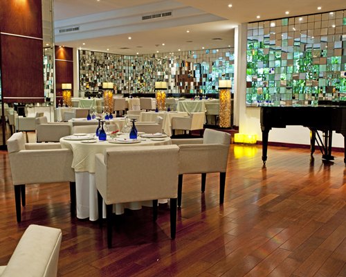 Indoor restaurant at Paradisus Cancun.